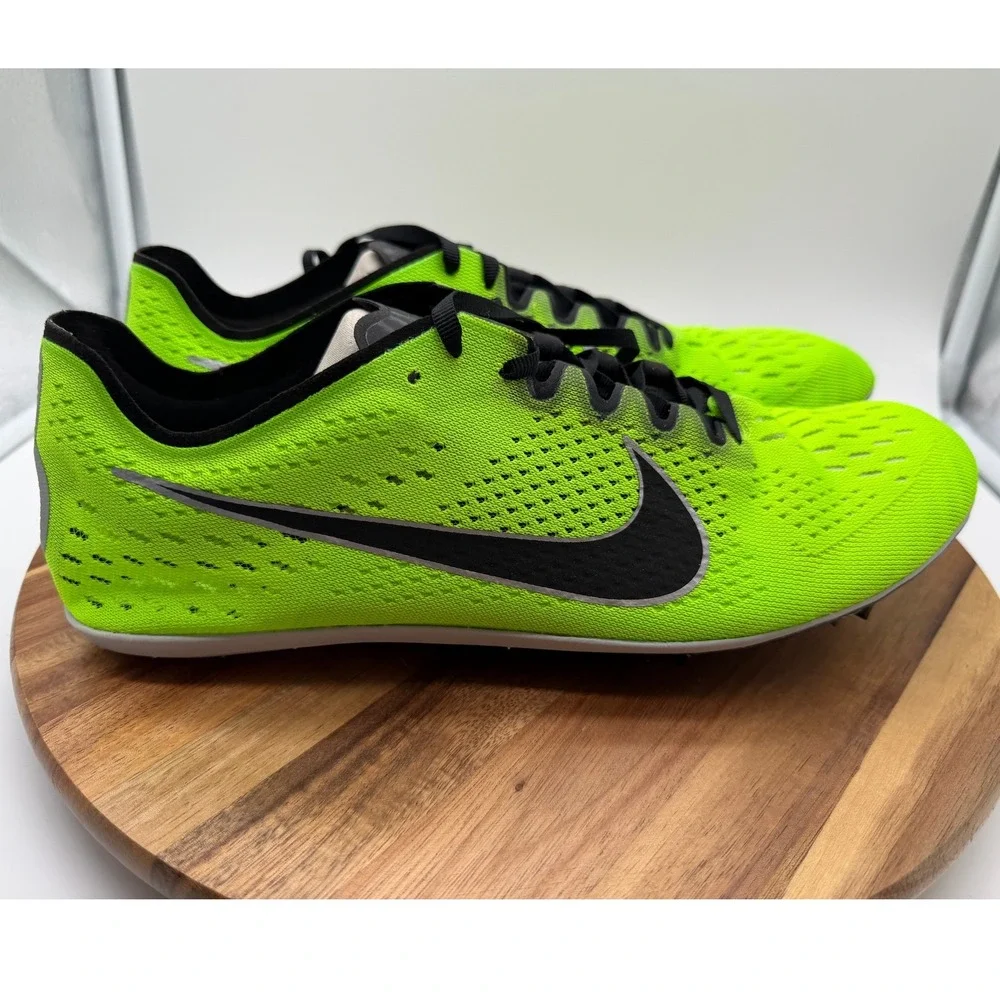 Nike Zoom Men's Size 12 Victory 3 Electric‎ Green Black Track Spikes  0407